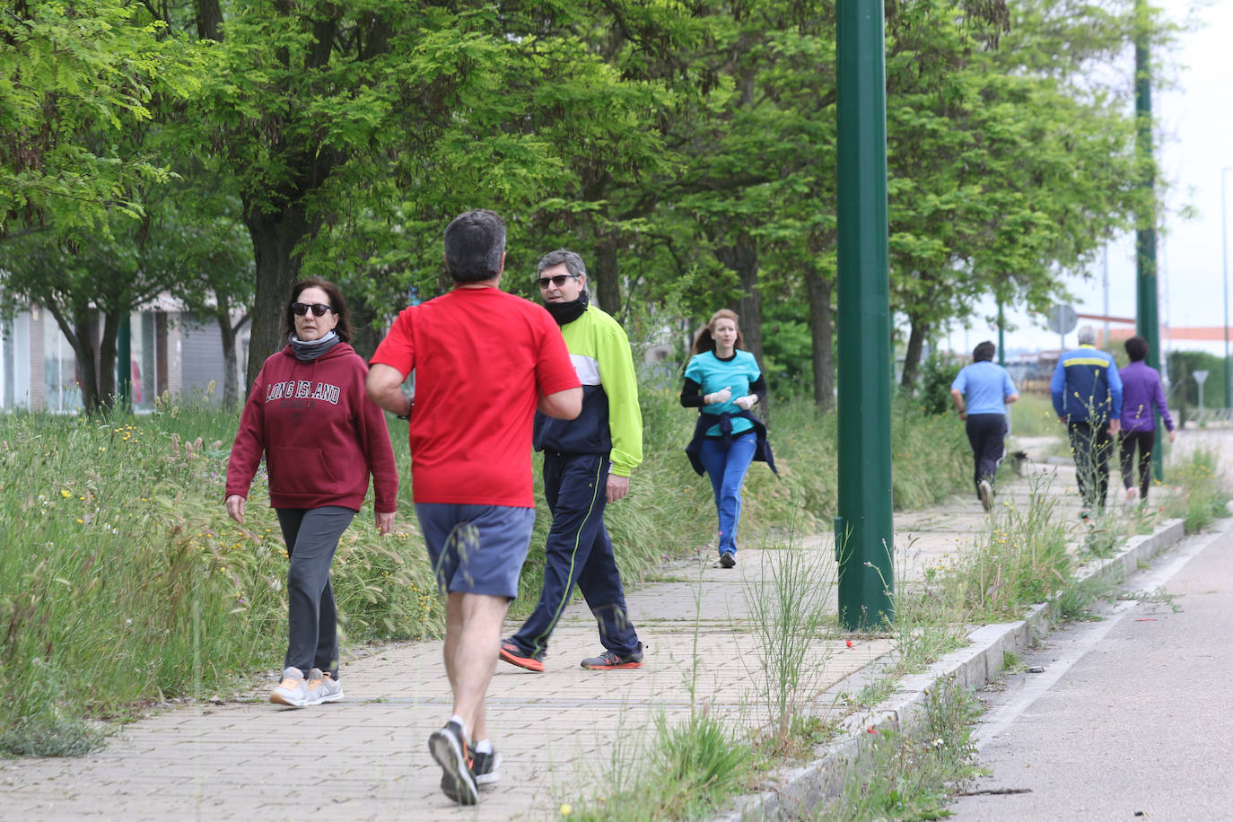 Primer día de deporte en Valladolid tras semanas de confinamiento