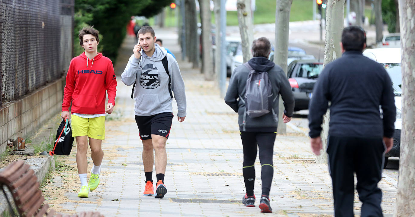 Primer día de deporte en Valladolid tras semanas de confinamiento