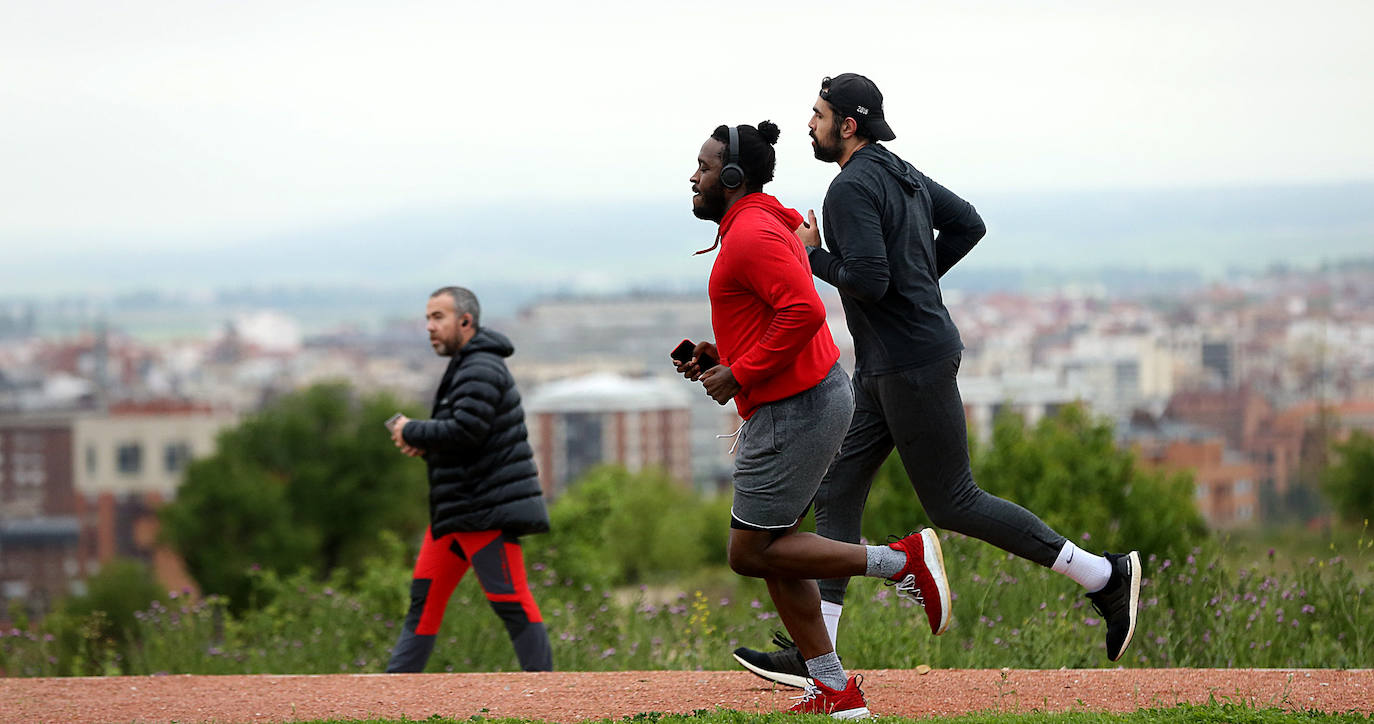 Primer día de deporte en Valladolid tras semanas de confinamiento