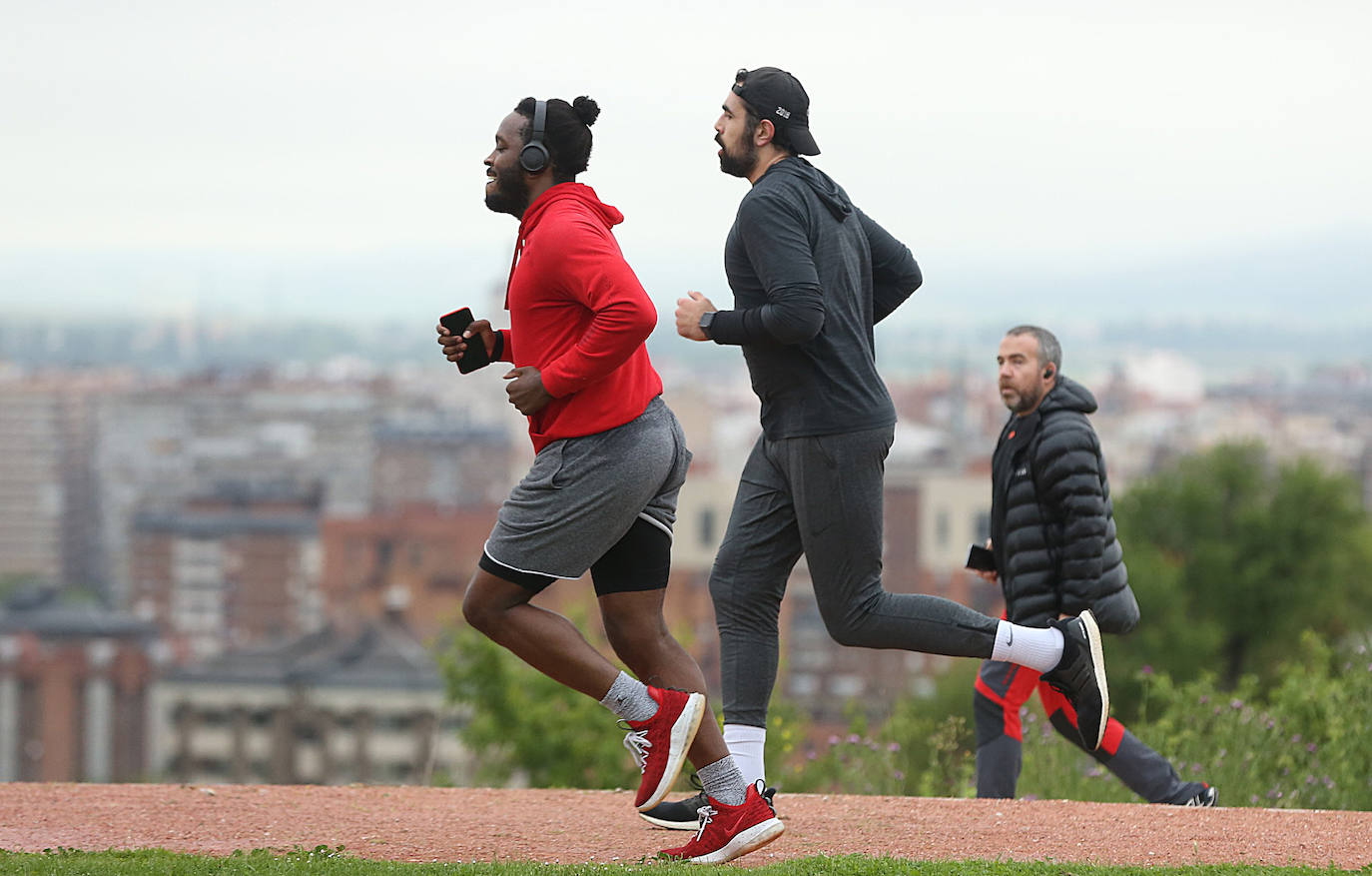 Primer día de deporte en Valladolid tras semanas de confinamiento