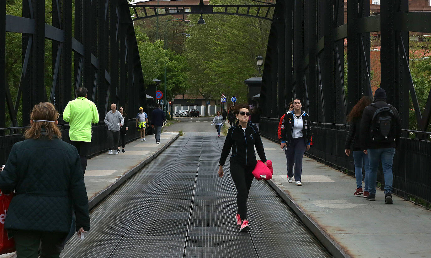 Primer día de deporte en Valladolid tras semanas de confinamiento