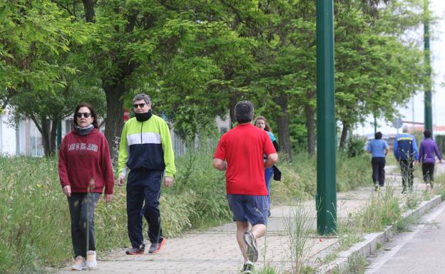 Primer día de deporte en Valladolid tras semanas de confinamiento. 