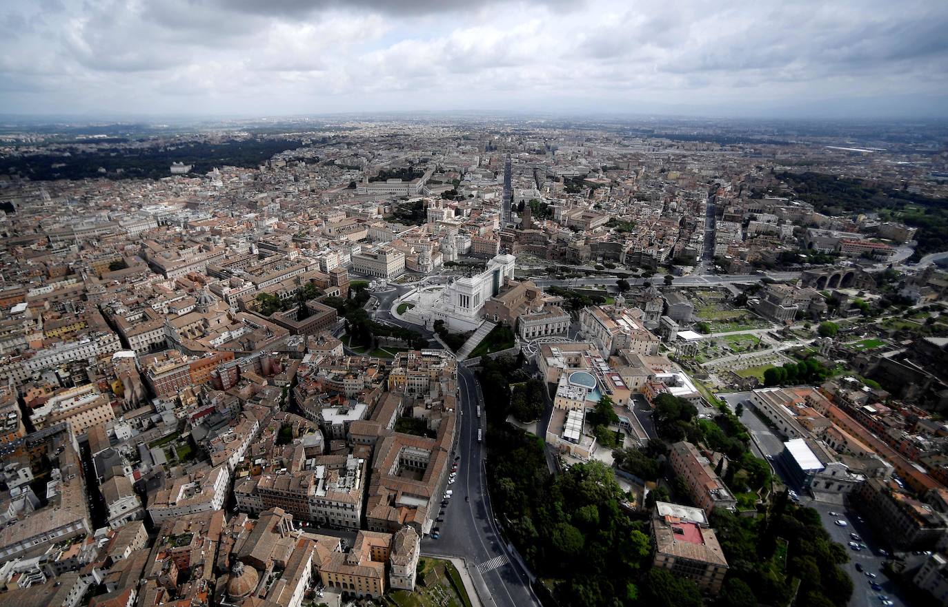 Las zonas más turísticas están ahora, sin gente | El coronavirus ha dejado a dos de las ciudades más históricas de Europa con un aspecto inusual
