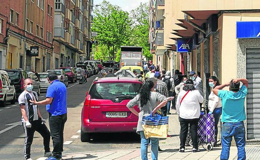 Salmantinos en busca de alimentos