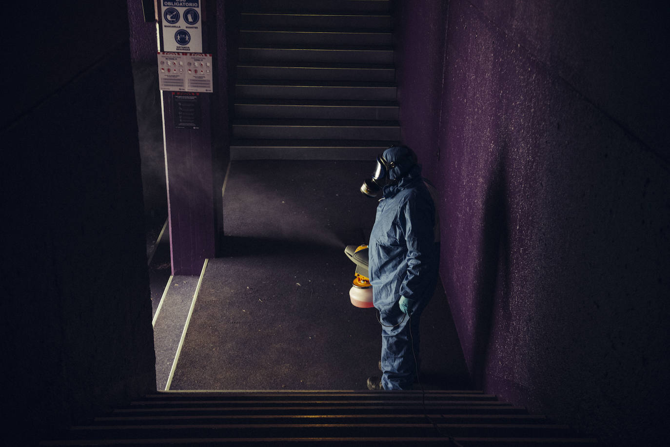 Fotos: Desinfección del estadio José Zorrilla