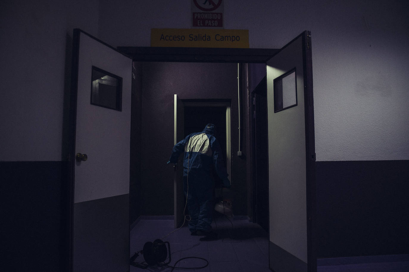 Fotos: Desinfección del estadio José Zorrilla