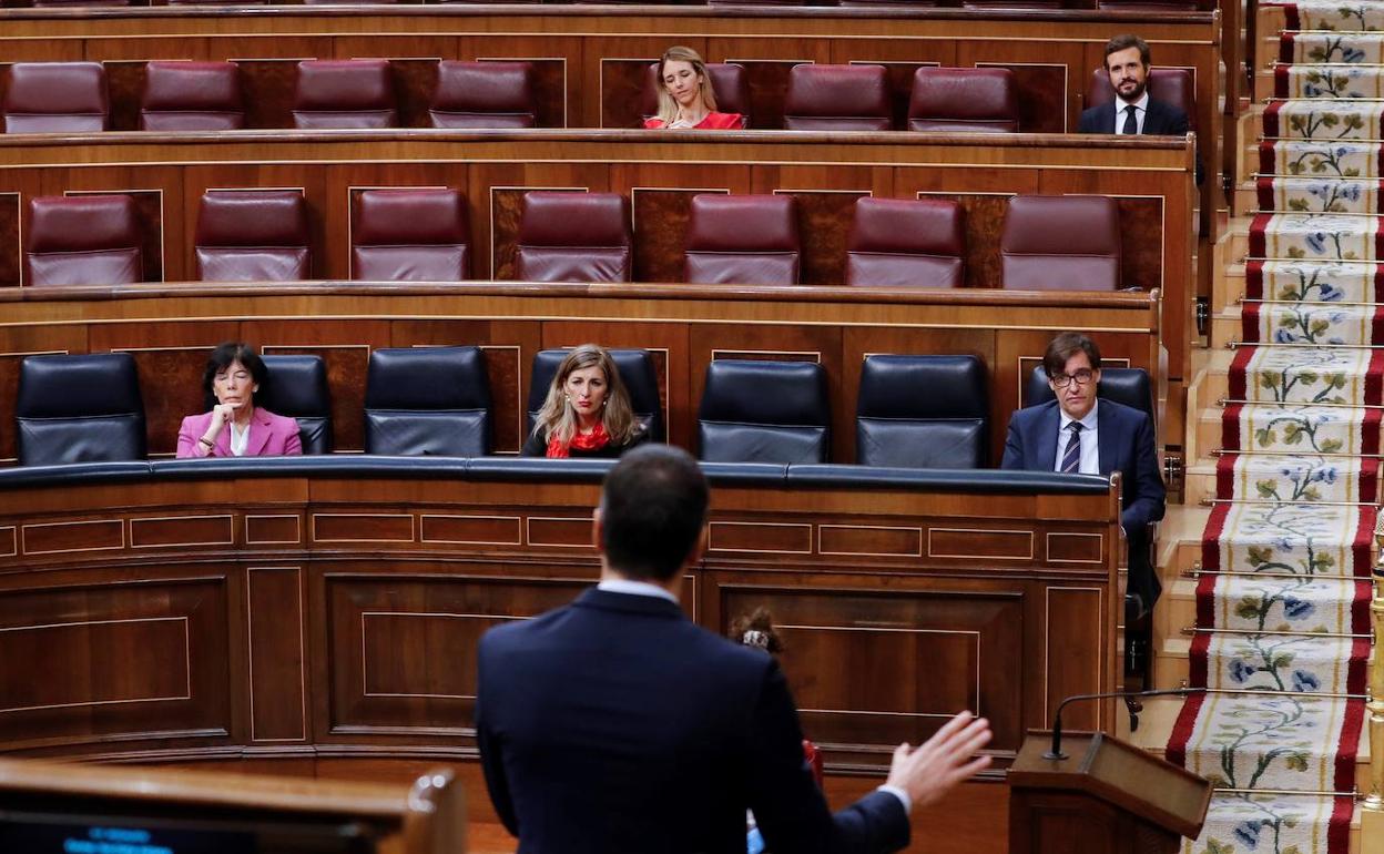 Sesión de control al Gobierno ayer en el Congreso.