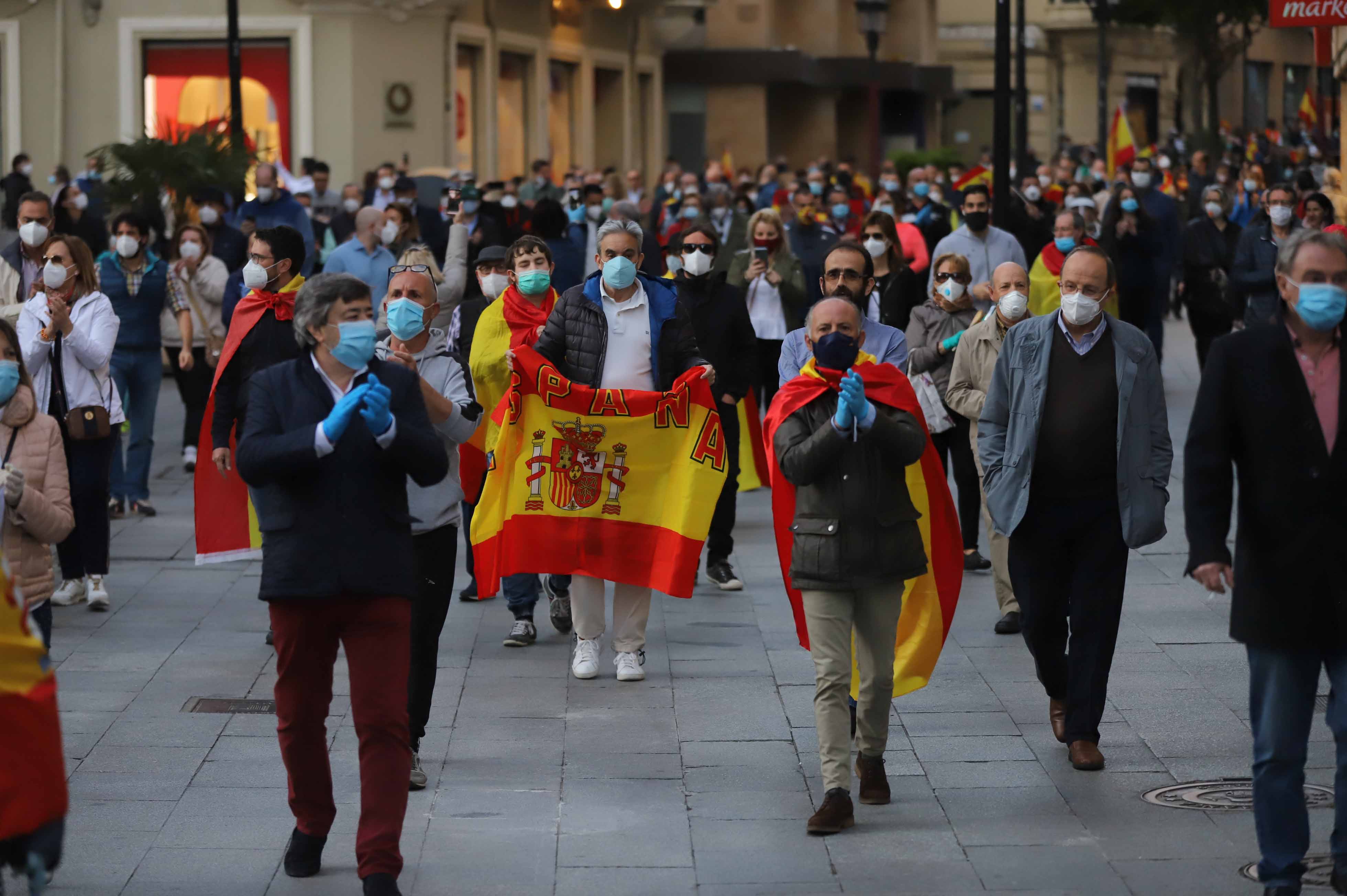 Fotos: Manifestación contra el Gobierno en Salamanca