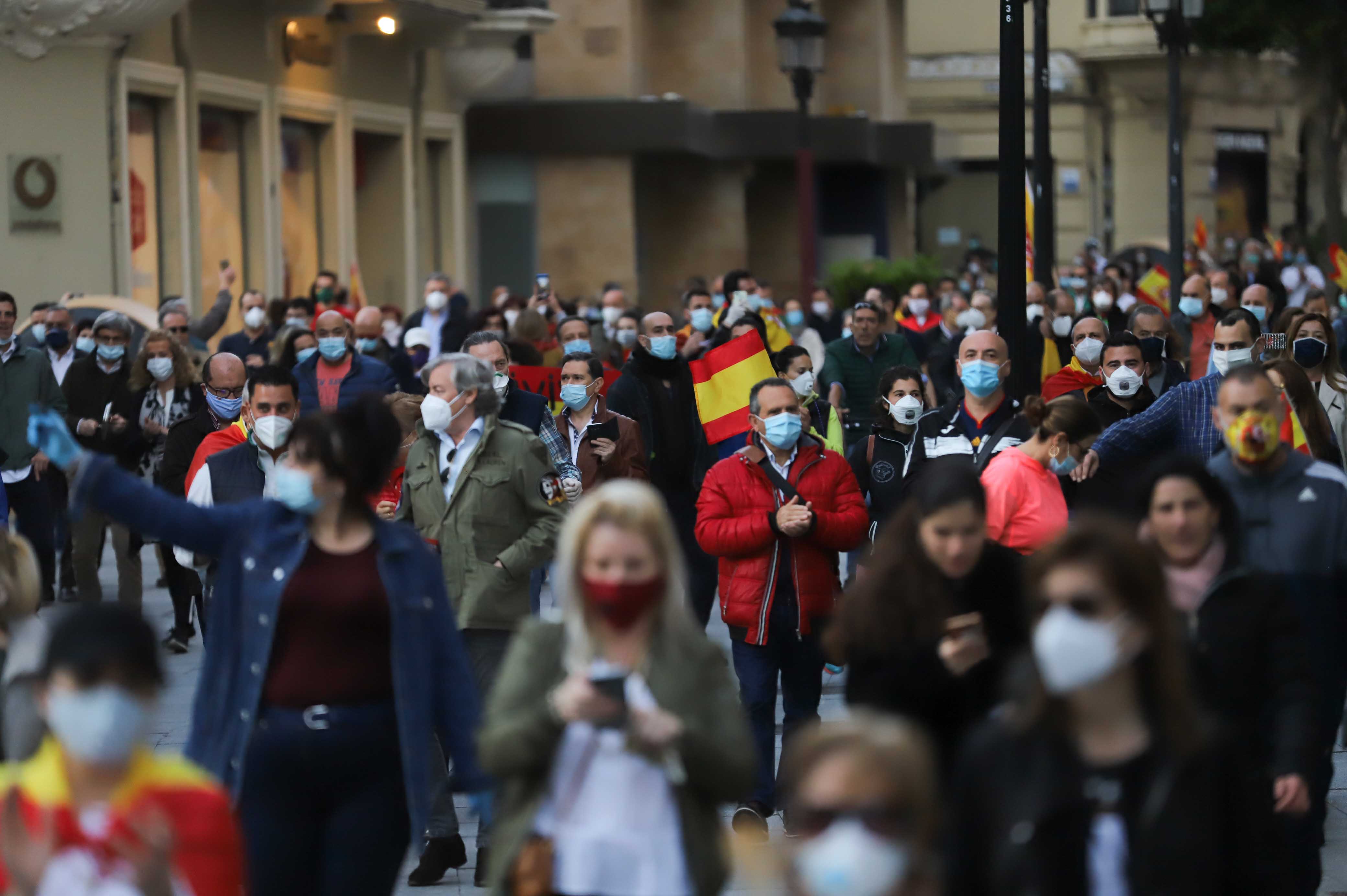 Fotos: Manifestación contra el Gobierno en Salamanca