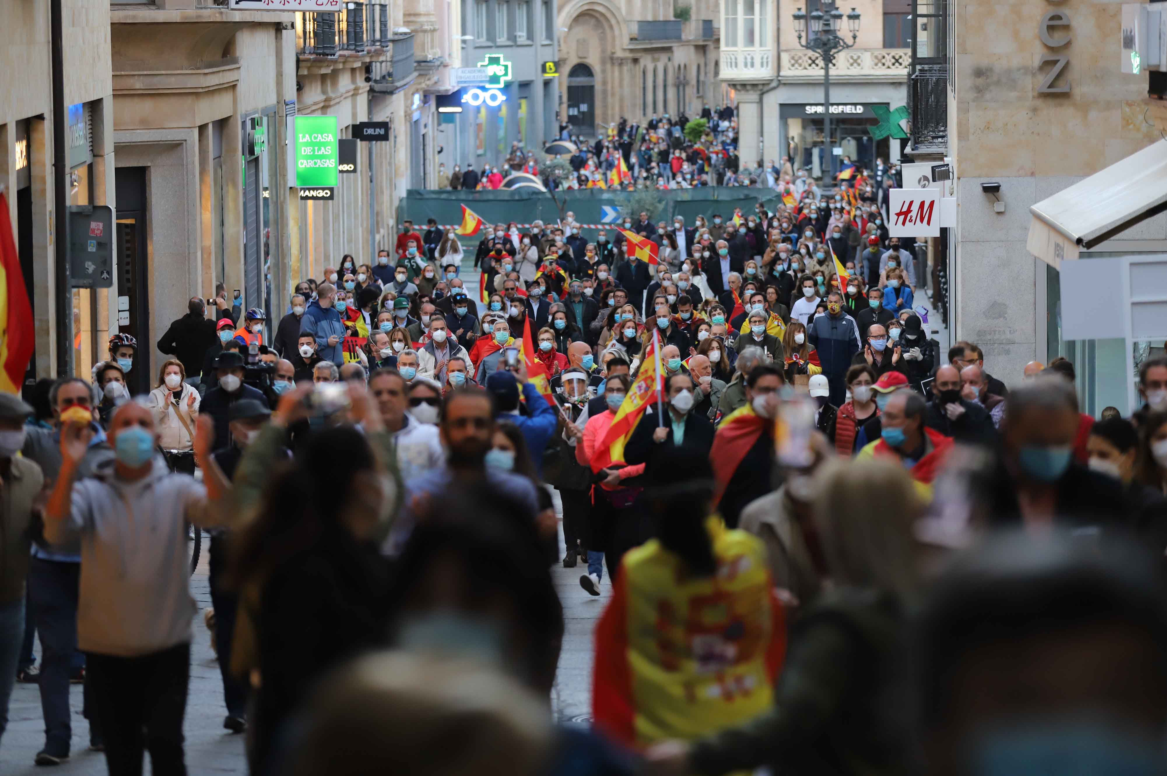 Fotos: Manifestación contra el Gobierno en Salamanca