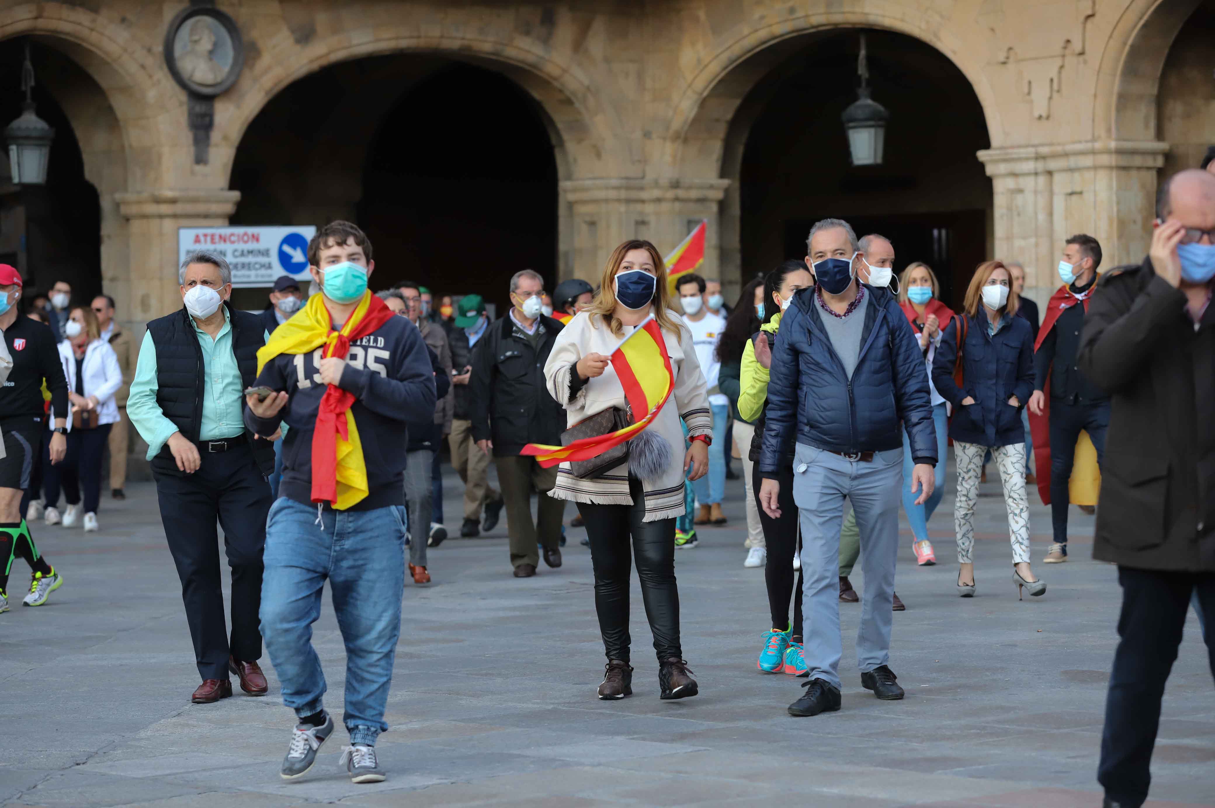 Fotos: Manifestación contra el Gobierno en Salamanca