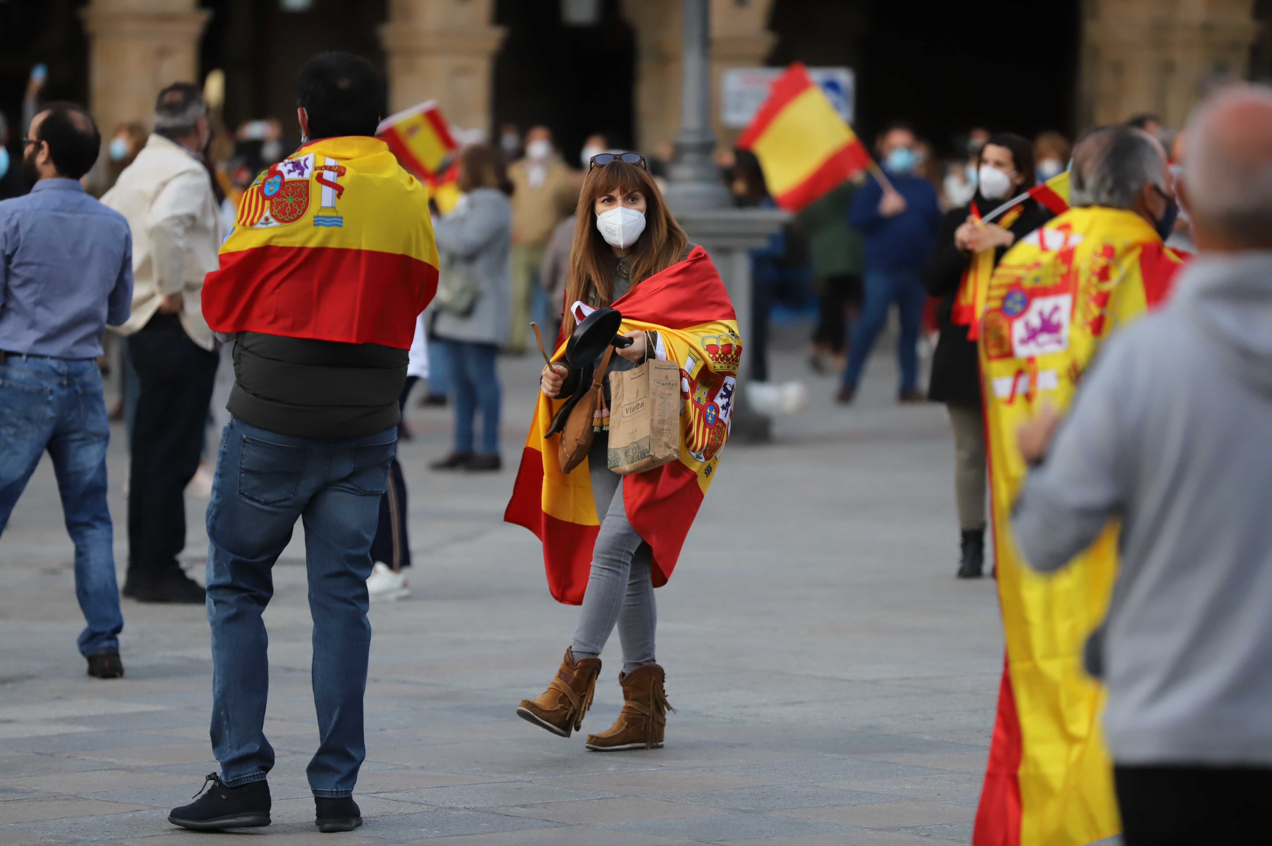 Fotos: Manifestación contra el Gobierno en Salamanca