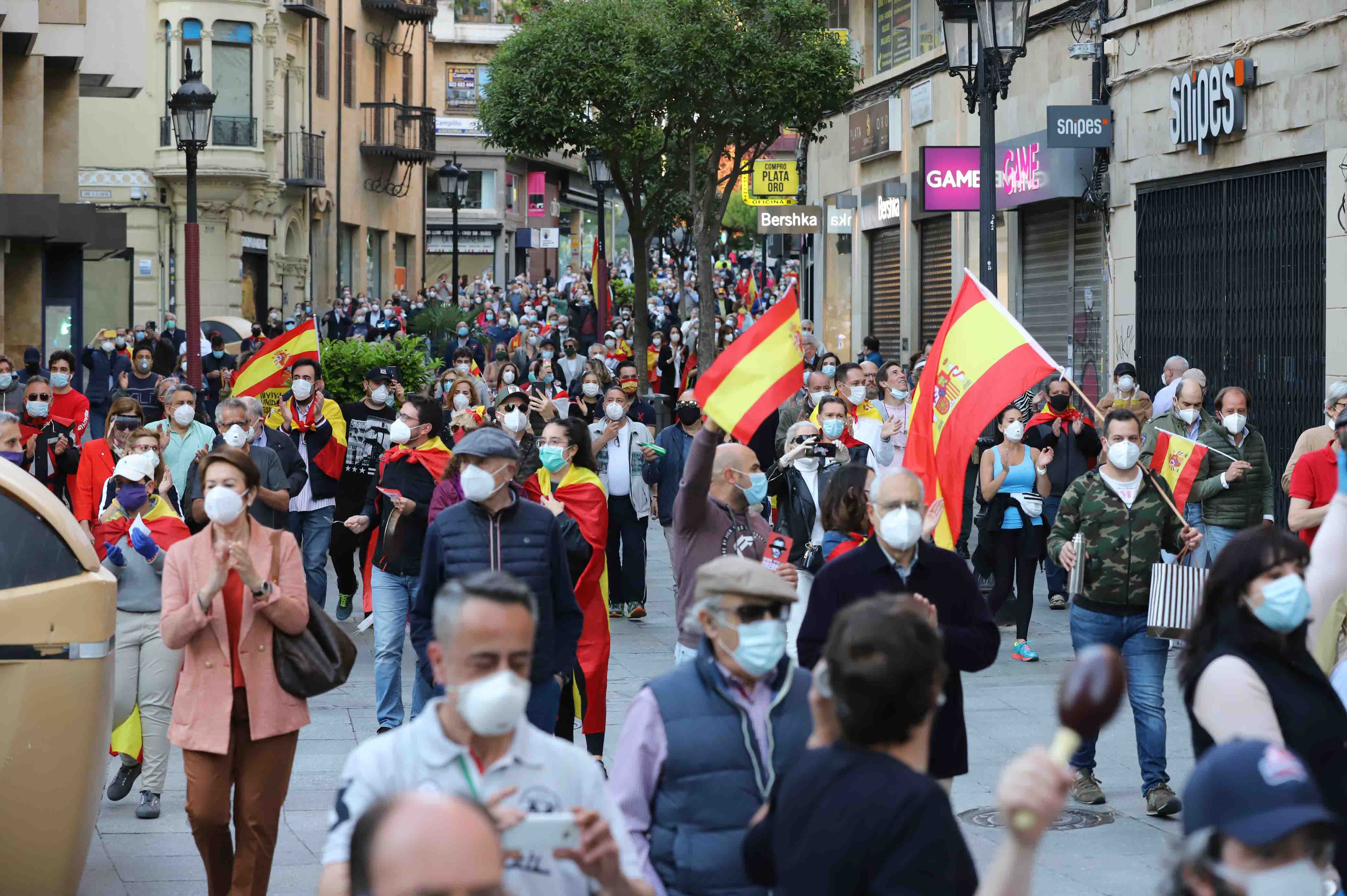 Fotos: Tercer día de protestas contra el Gobierno en Salamanca