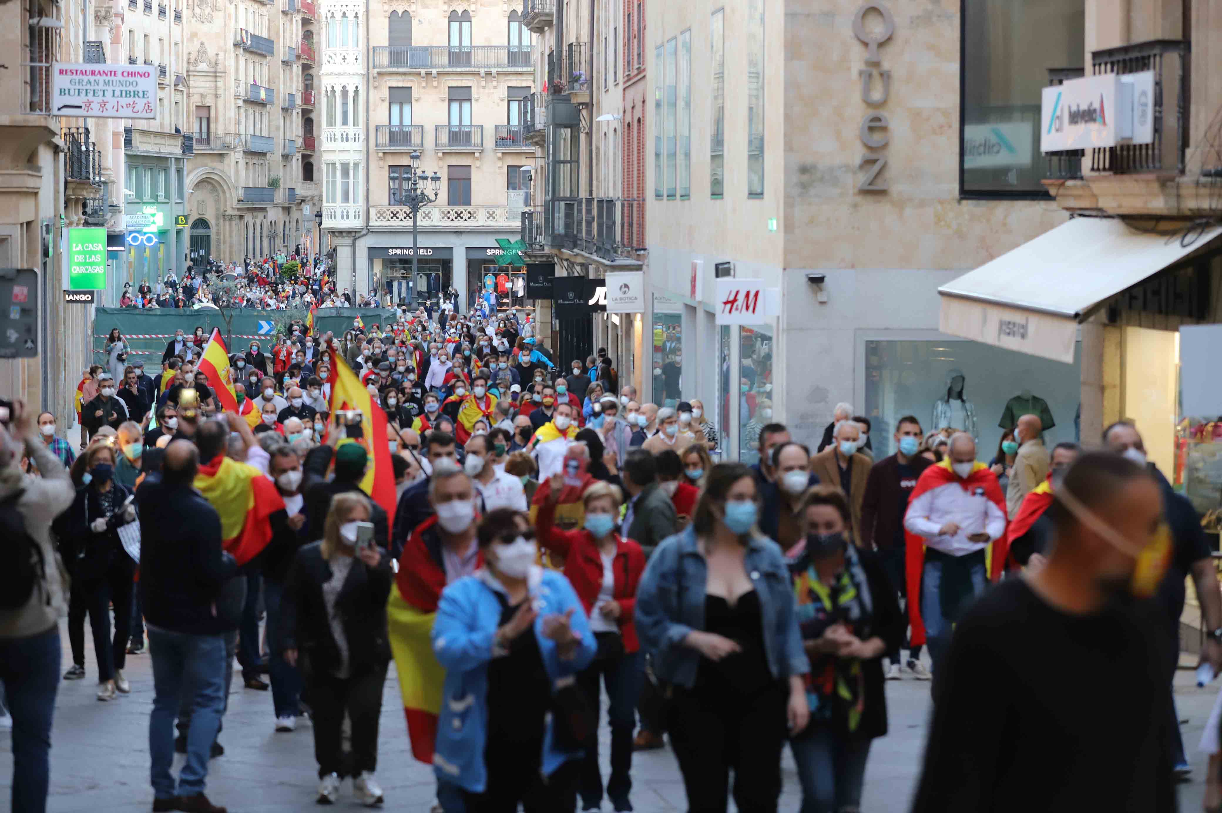 Fotos: Tercer día de protestas contra el Gobierno en Salamanca