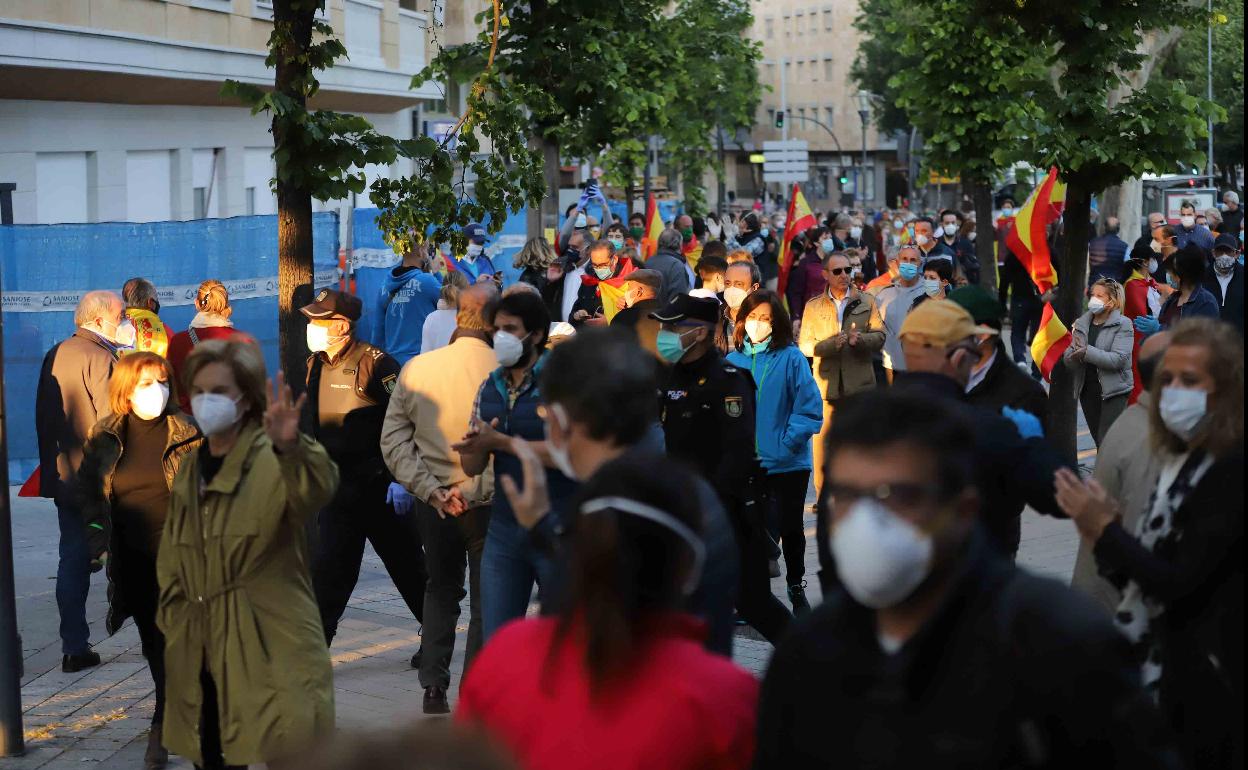 Manifestación de ayer en Salamanca. 