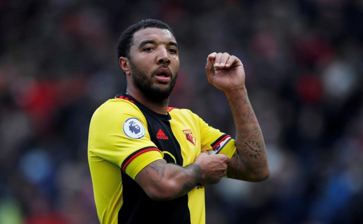 Troy Deeney, en un partido del Watford. 