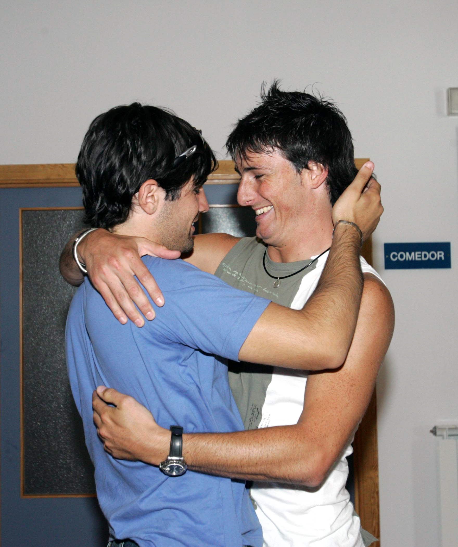 18/07/05 Germán Hornos y Aduriz en la presentación de la plantilla del Real Valladolid 2005-2006.