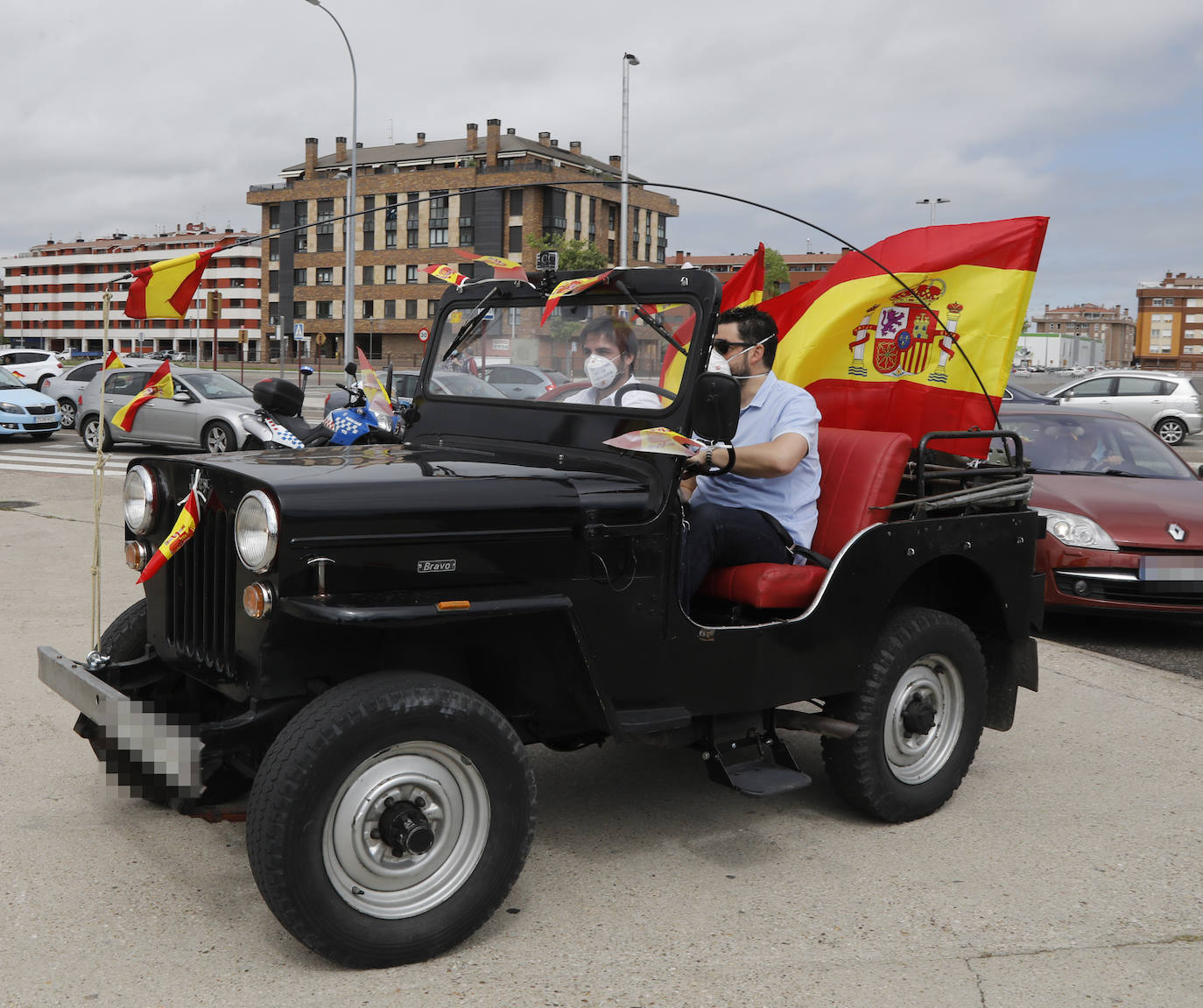 La caravana de Vox toma Palencia. 