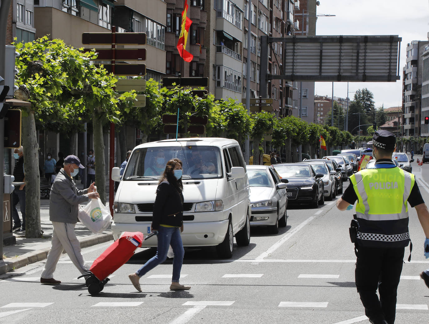 La caravana de Vox toma Palencia. 