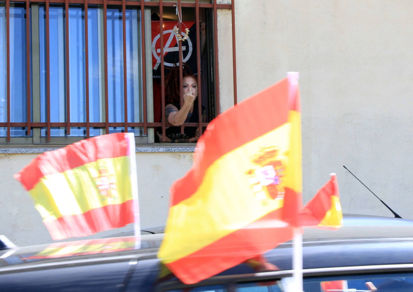 La caravana de Vox en Segovia. 