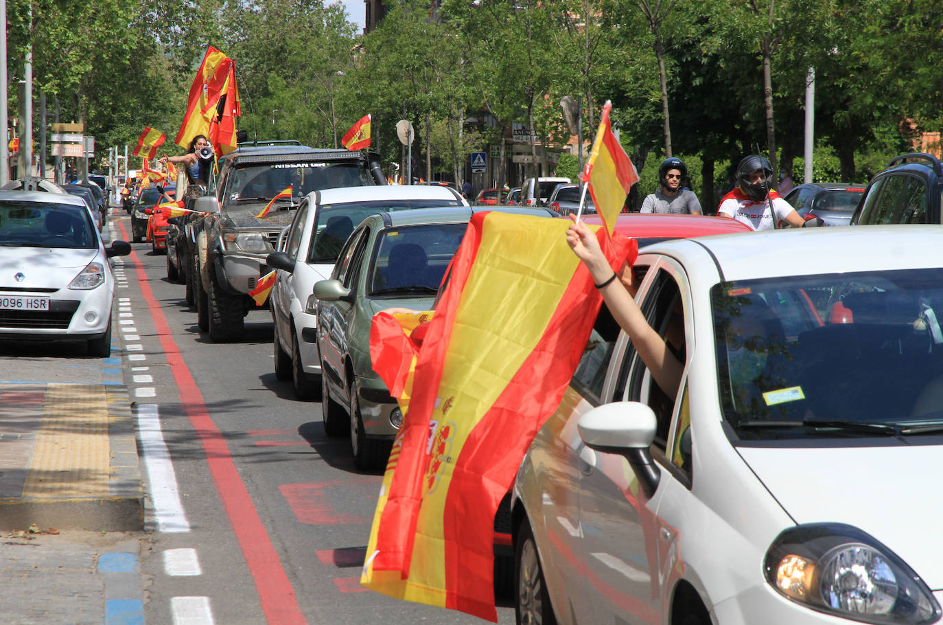 La caravana de Vox en Segovia. 