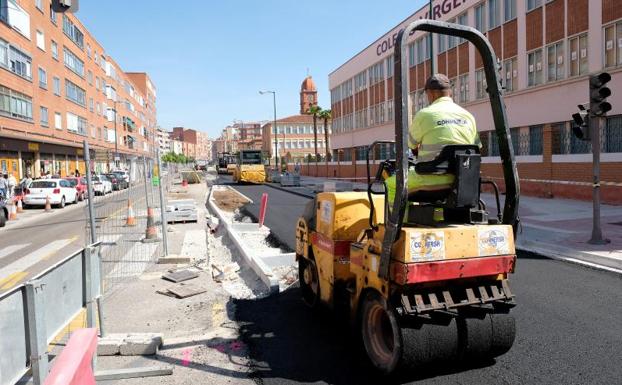 Las obras cortarán cinco meses los carriles de salida de la avenida de Segovia de Valladolid