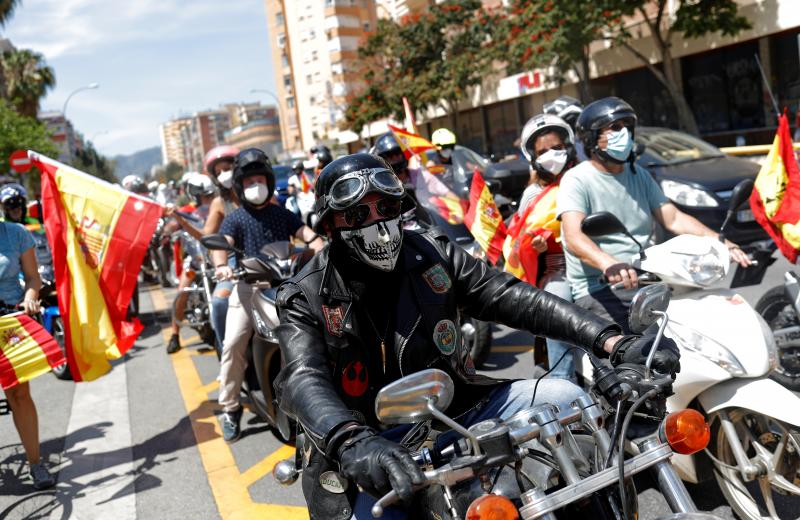 Imagen de la manifestación de Vox en Málaga