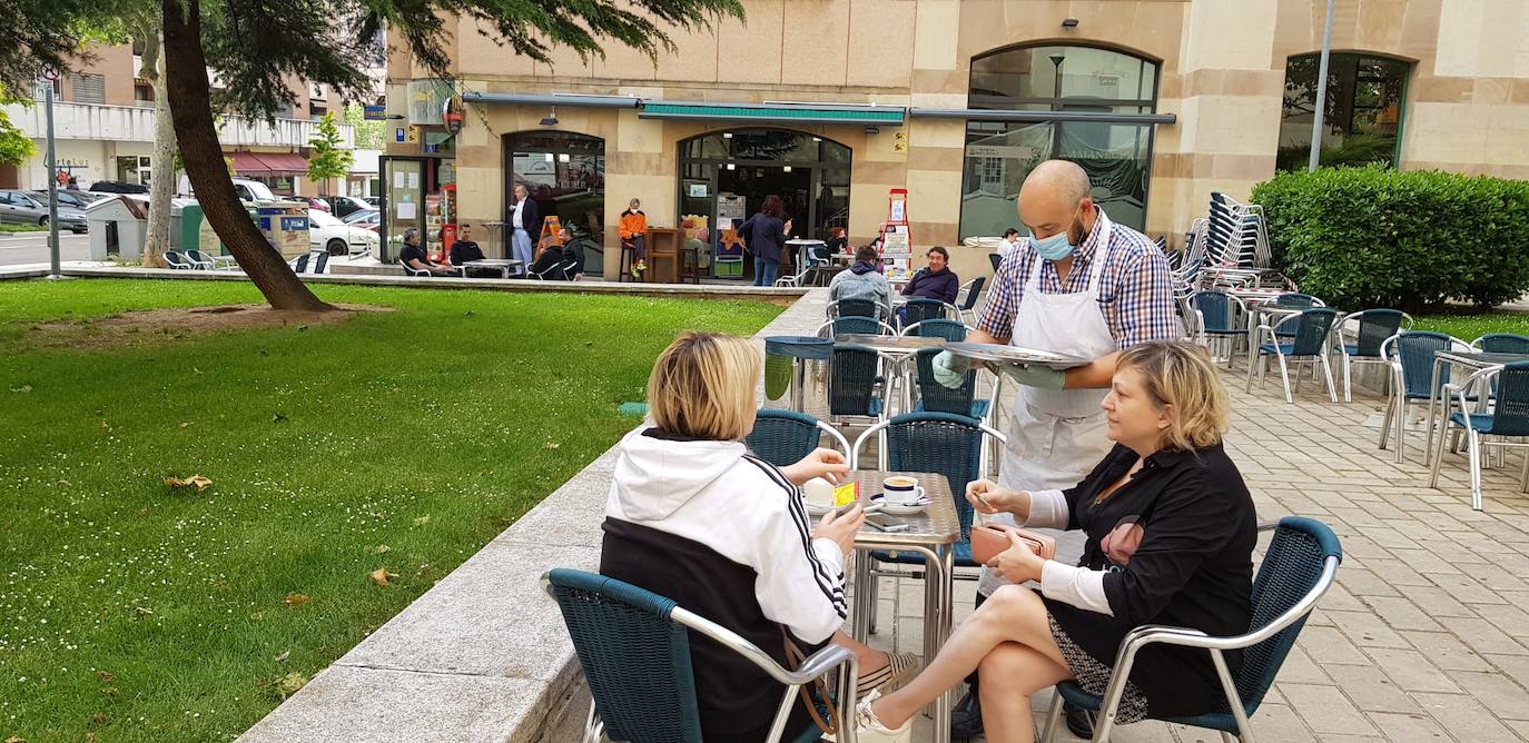 Así han amanecido las terrazas hoy en Valladolid