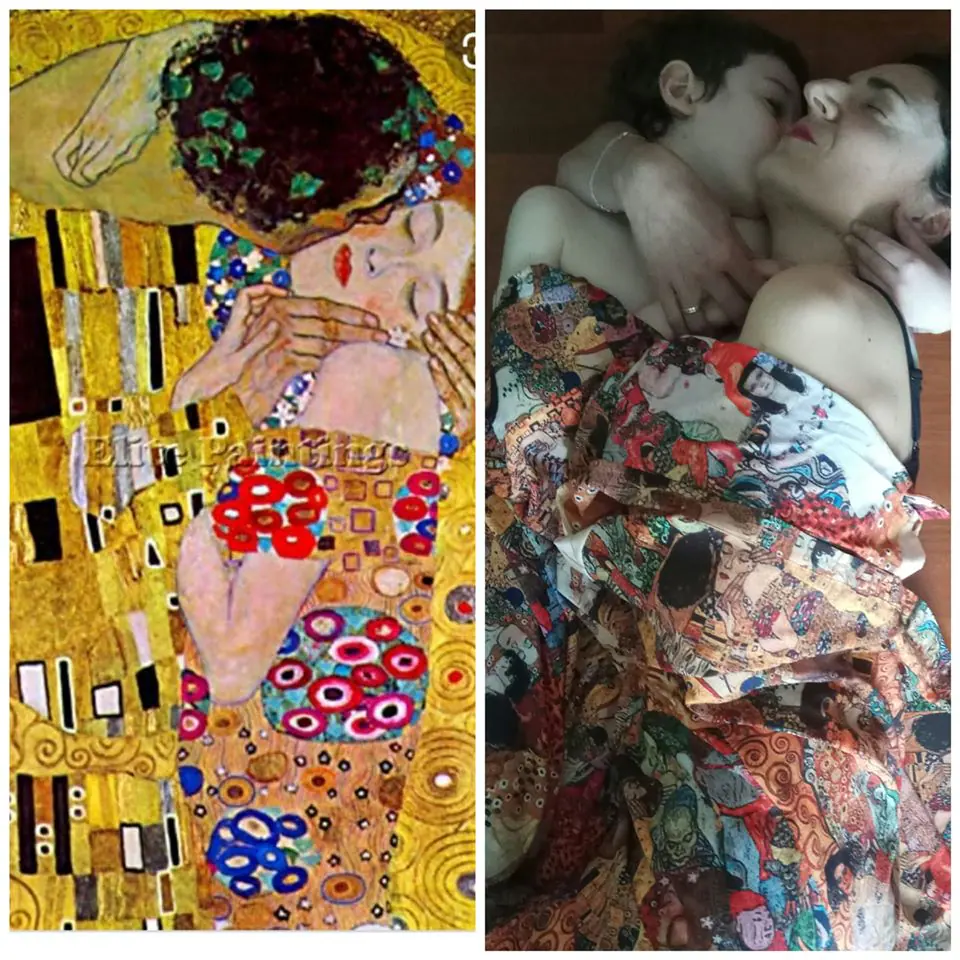 ’El beso’ de Klimt, con Merche Primo y Gael Puertas.