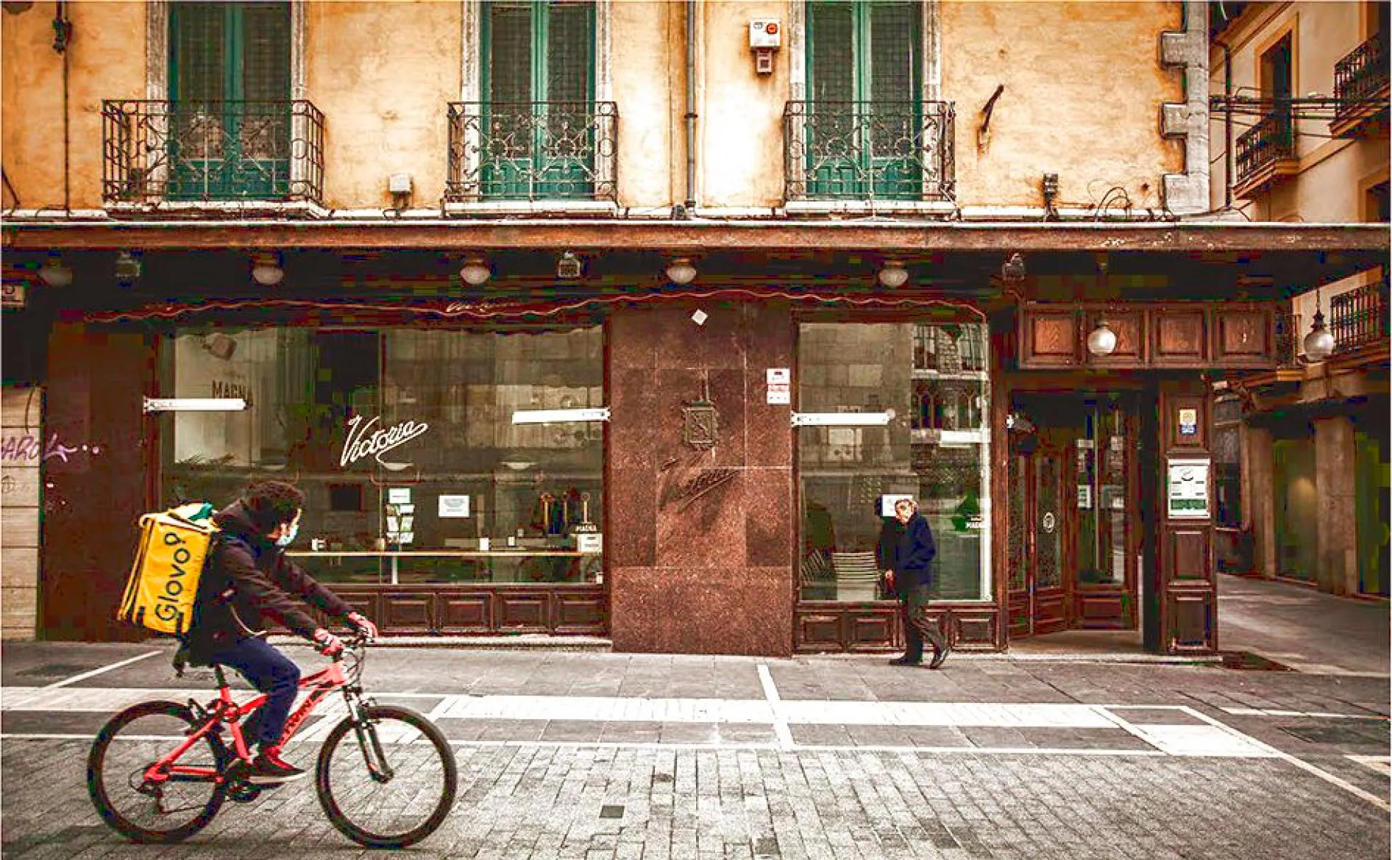 Una de las fotografías tomada en León por el fotógrafo berciano