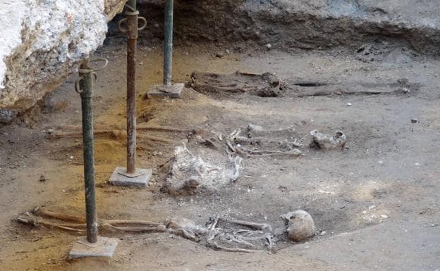 La capilla del rey irlandés en Valladolid ocultaba ocho esqueletos más ante la puerta