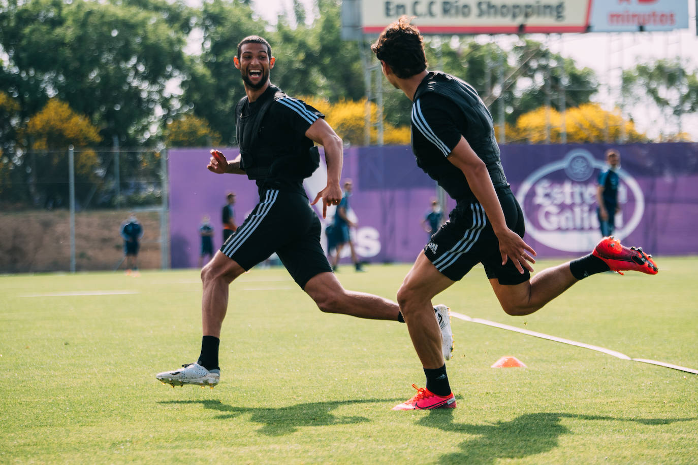 Los jugadores del Pucela siguen con su preparación para retomar la competición liguera. 
