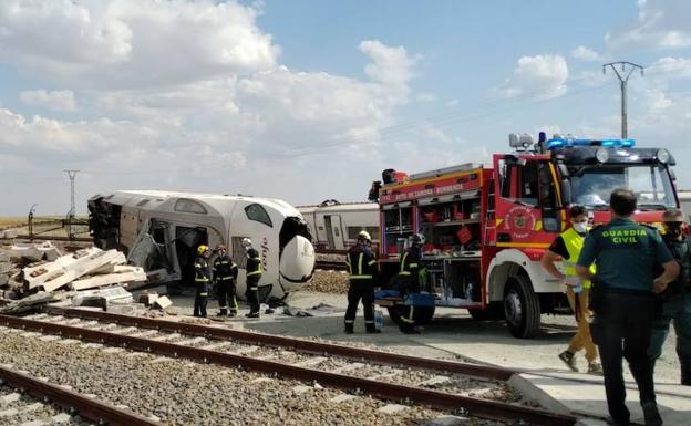 Dos muertos y siete heridos al descarrilar un Alvia con 158 pasajeros en Zamora 