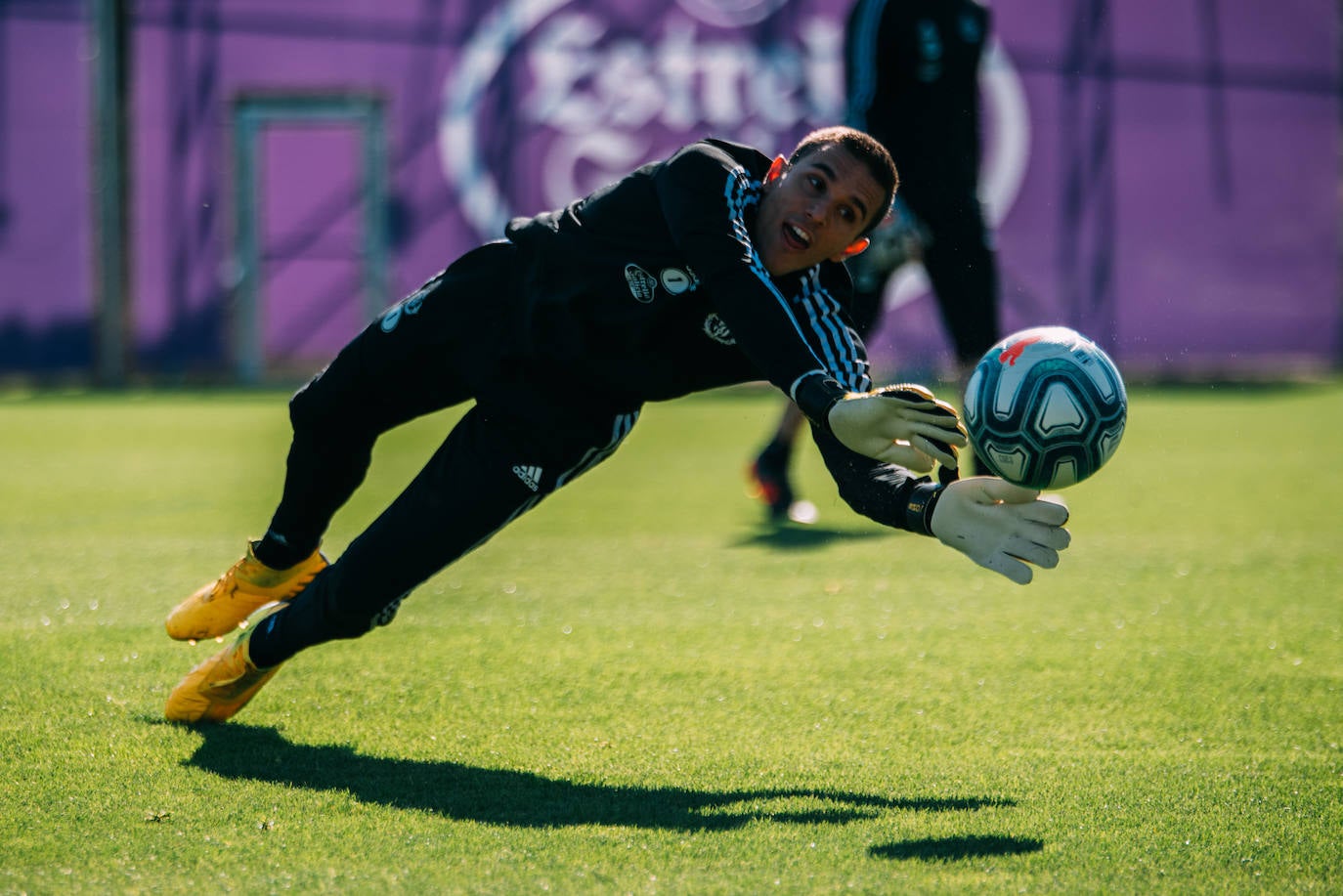 Los jugadores del Pucela se han ejercitado hoy en las instalaciones del Real Valladolid. 