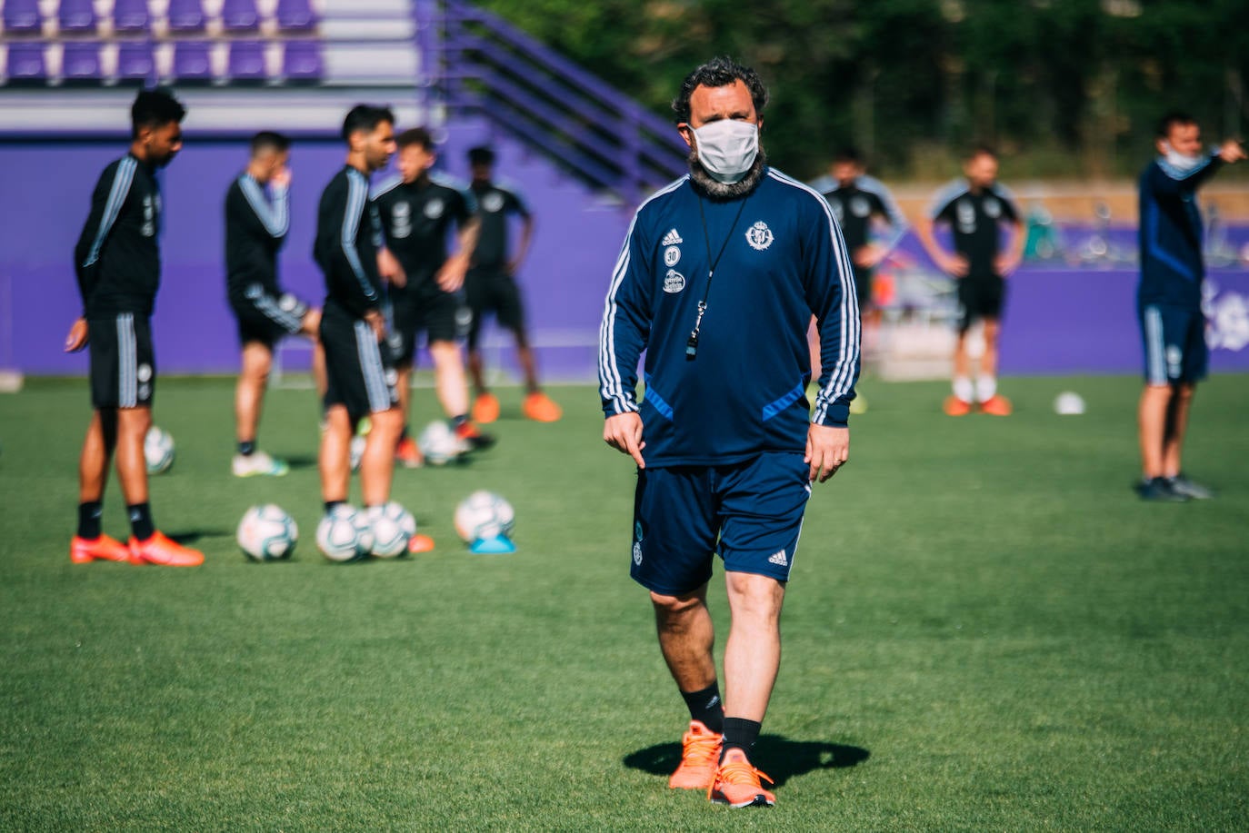 Los jugadores del Pucela se han ejercitado hoy en las instalaciones del Real Valladolid. 