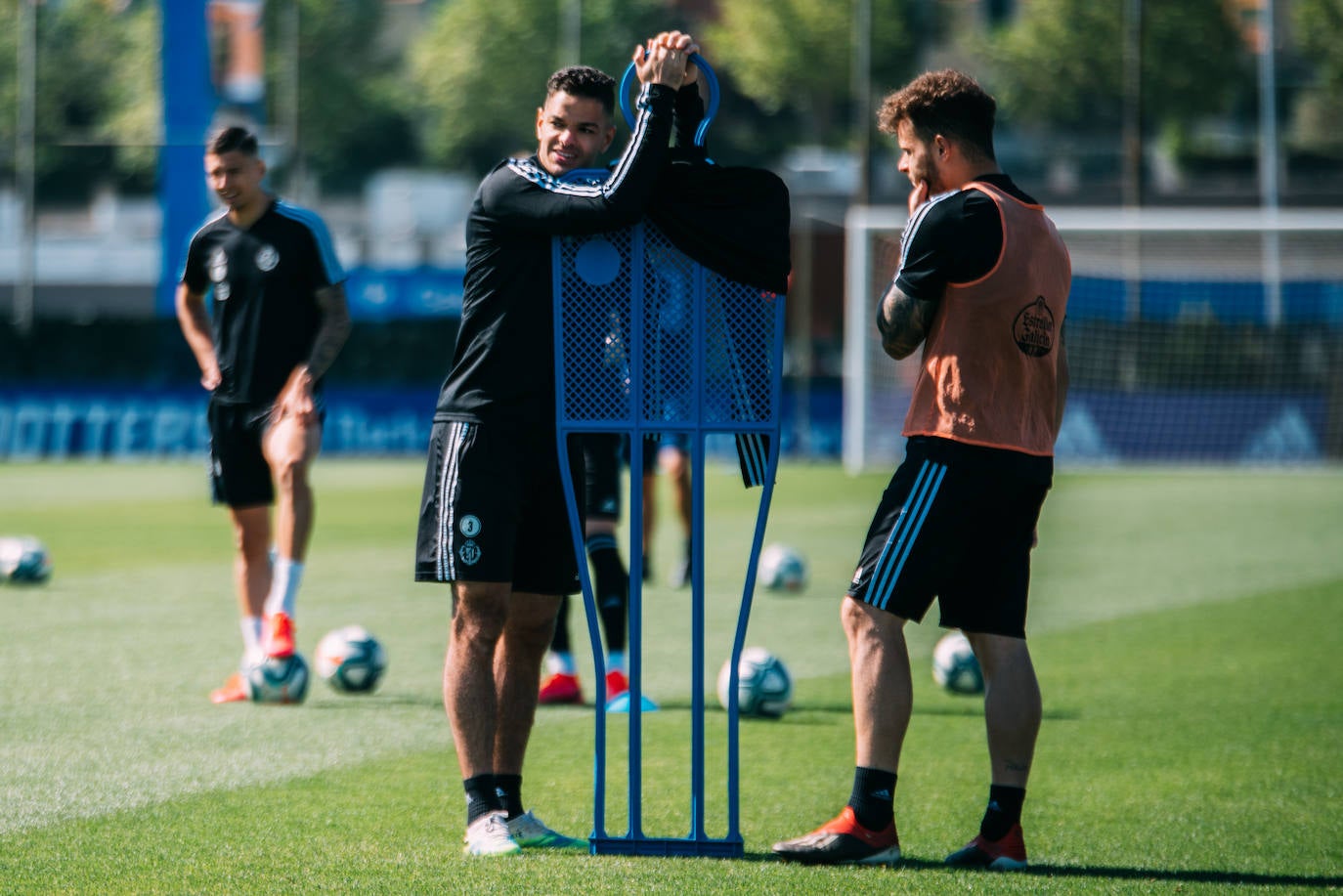 Los jugadores del Pucela se han ejercitado hoy en las instalaciones del Real Valladolid. 