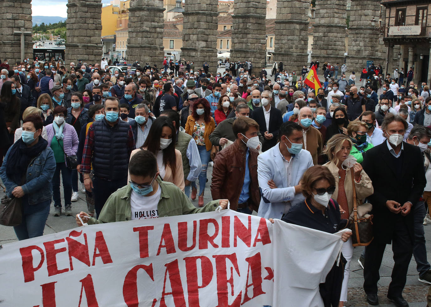 Paseo en defensa de la tauromaquia en Segovia 