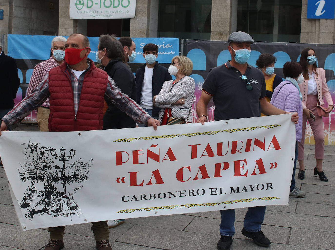 Paseo en defensa de la tauromaquia en Segovia 