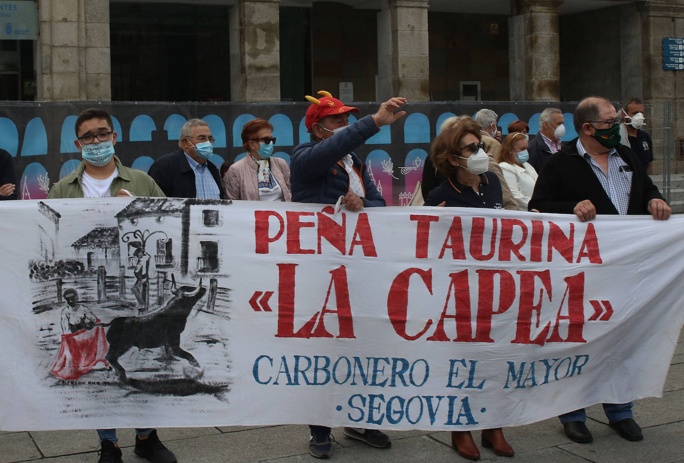 Paseo en defensa de la tauromaquia en Segovia 