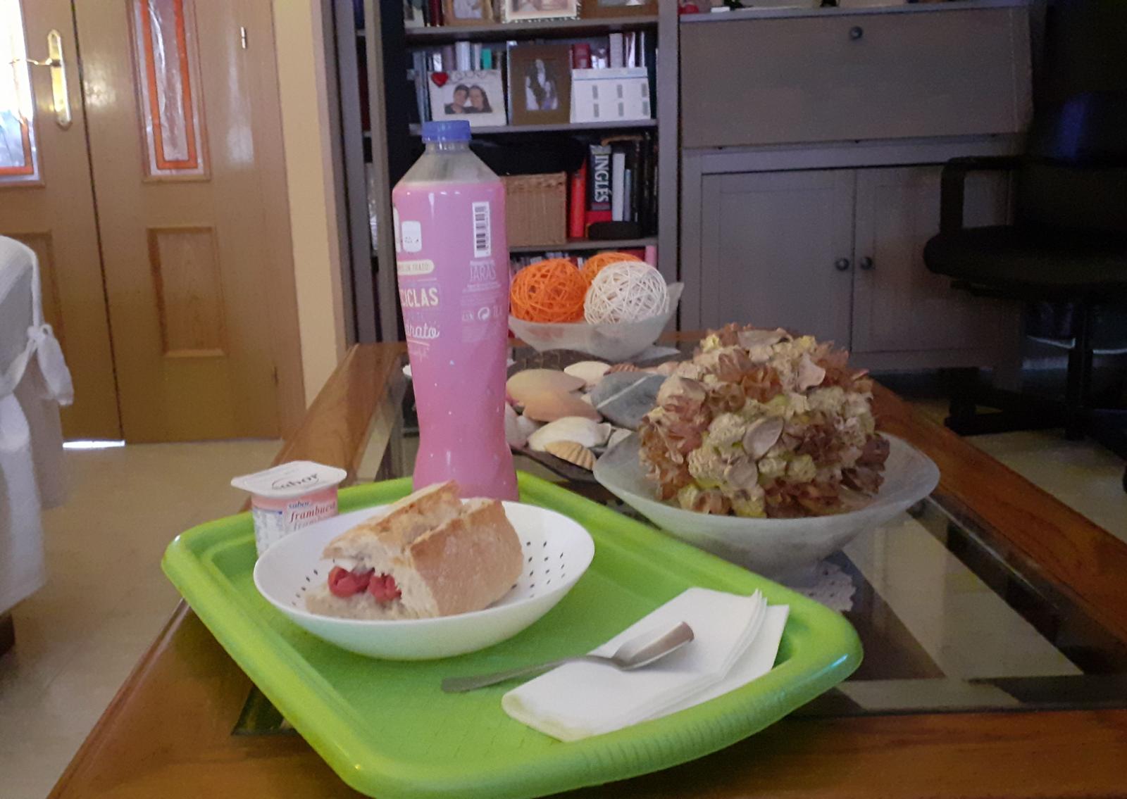 Yo ya estoy preparada para el #LeganesRealValladolid y luego la cenita.