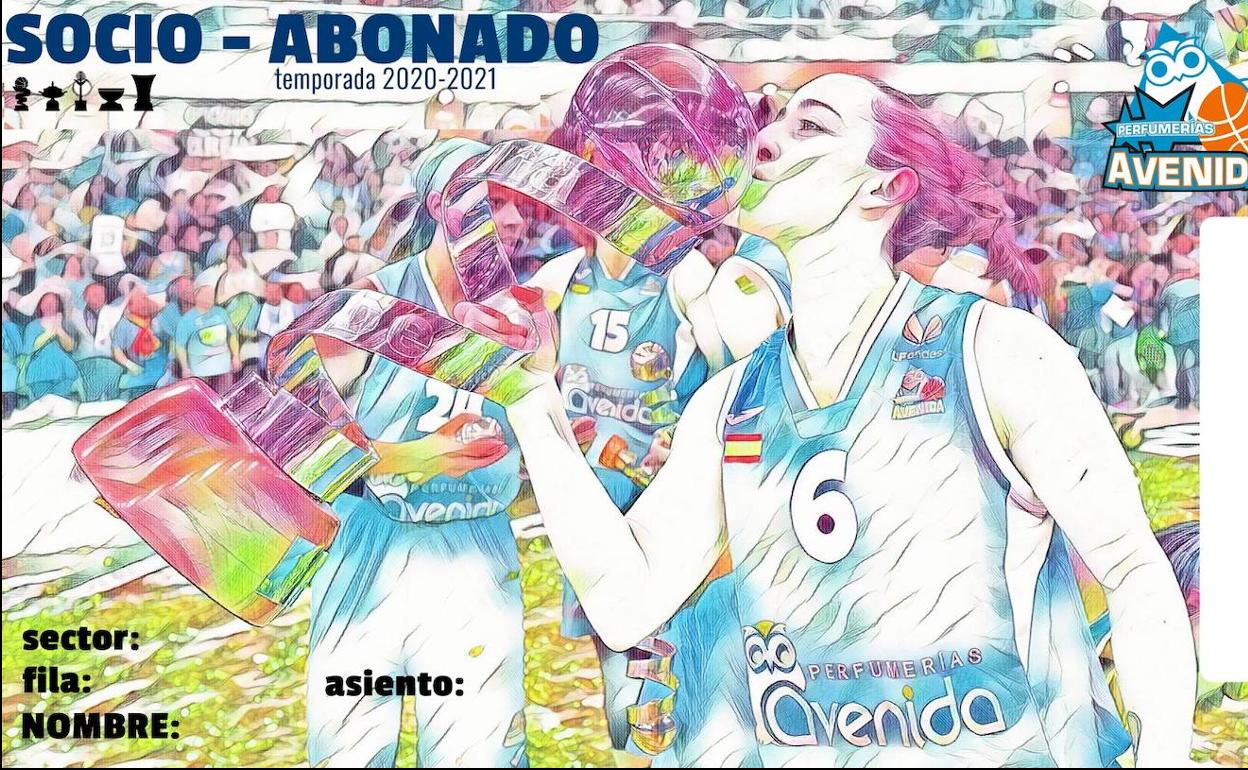 Así será el carné de los abonos del CB Avenida 2020-2021