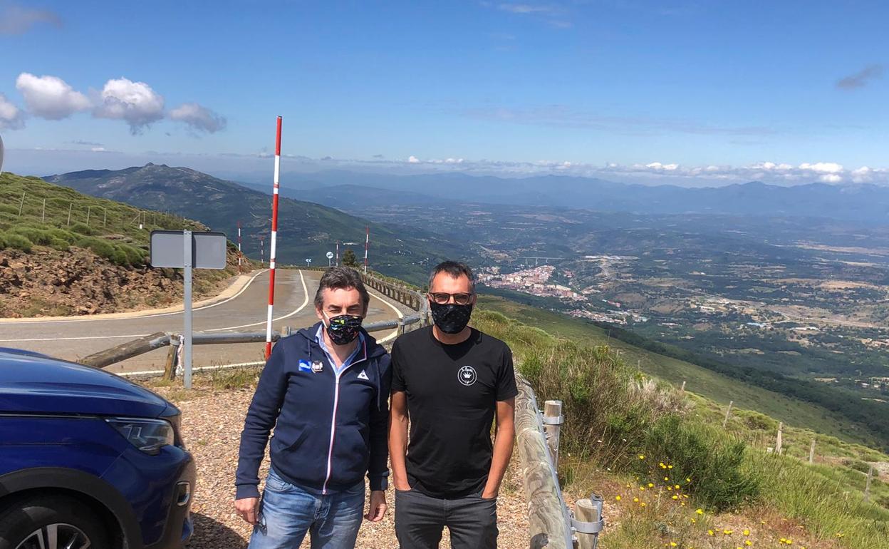 Fernando Escartín y Kiko García, hoy en La Covatilla. 