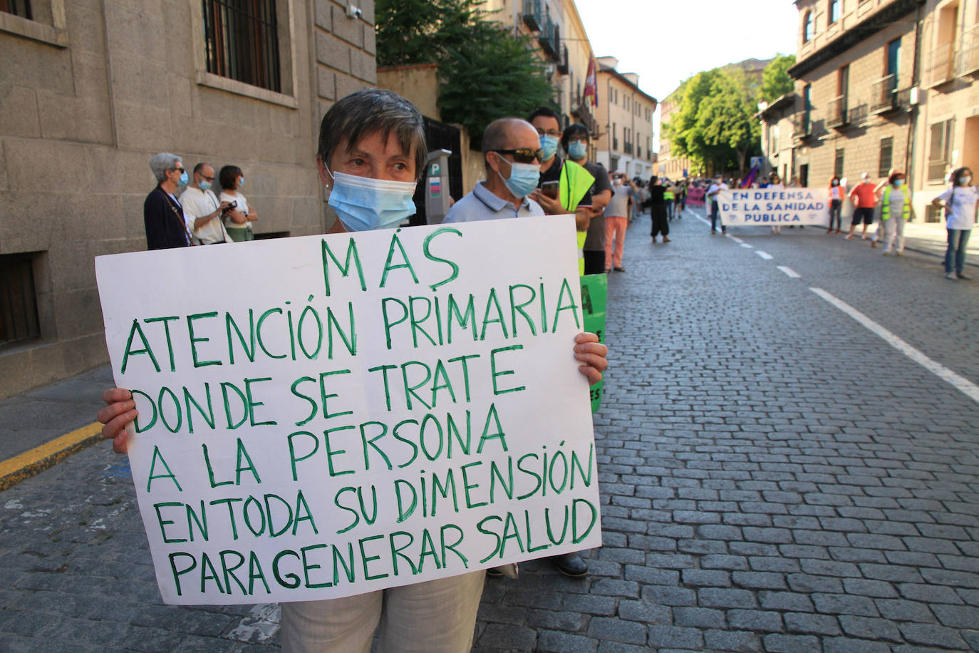 Fotos: Manifestación por la sanidad pública en Segovia