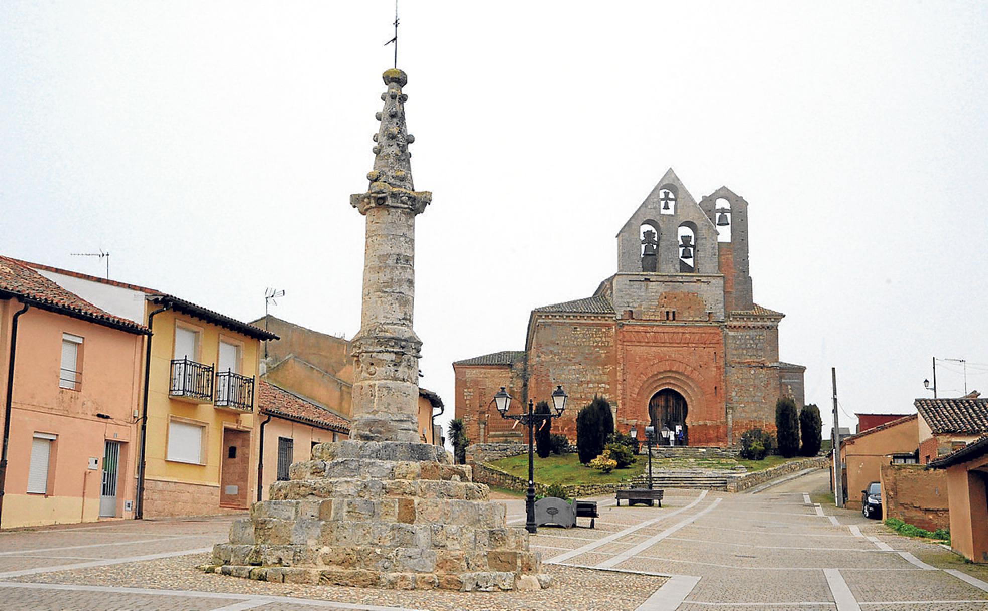 Iglesia de San Andrés y rollo jurisdiccional del siglo XV, las joyas patrimoniales de Aguilar de Campos.