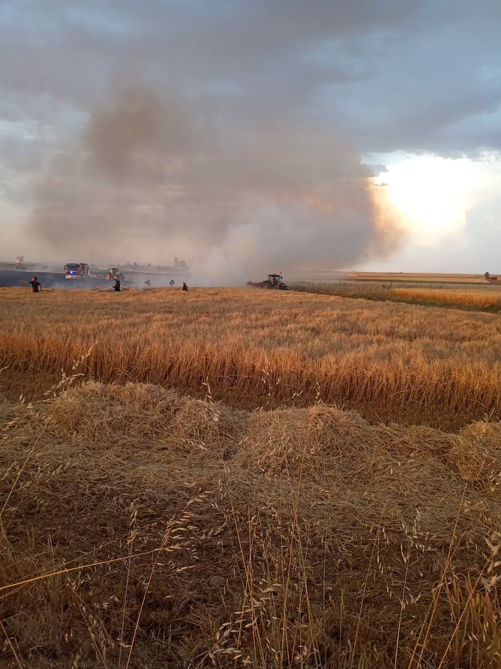 Las llamas, que se extendieron rápido, fueron controladas por bomberos y vecinos.