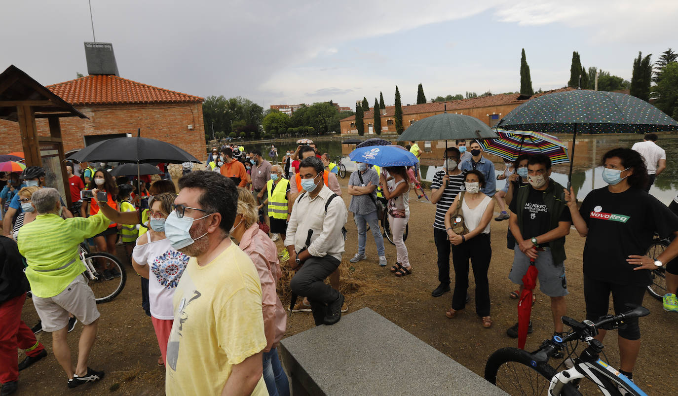 Pata de Cabra y Salvemos la Dársena realizaron protestas este Jueves en Palencia.