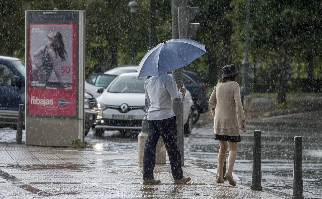 Tormenta en Valladolid. 