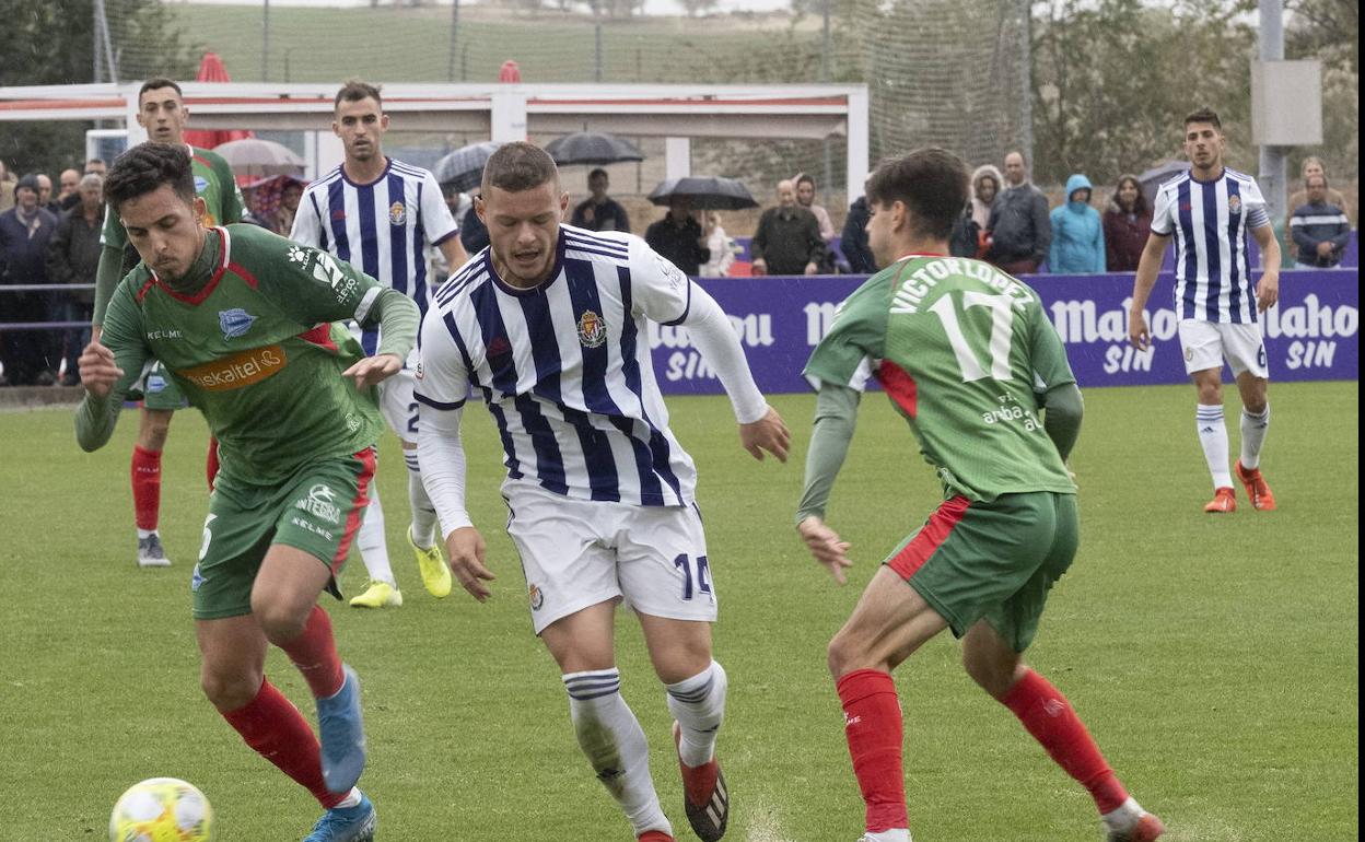 Imagen de un partido del filial pucelano. 