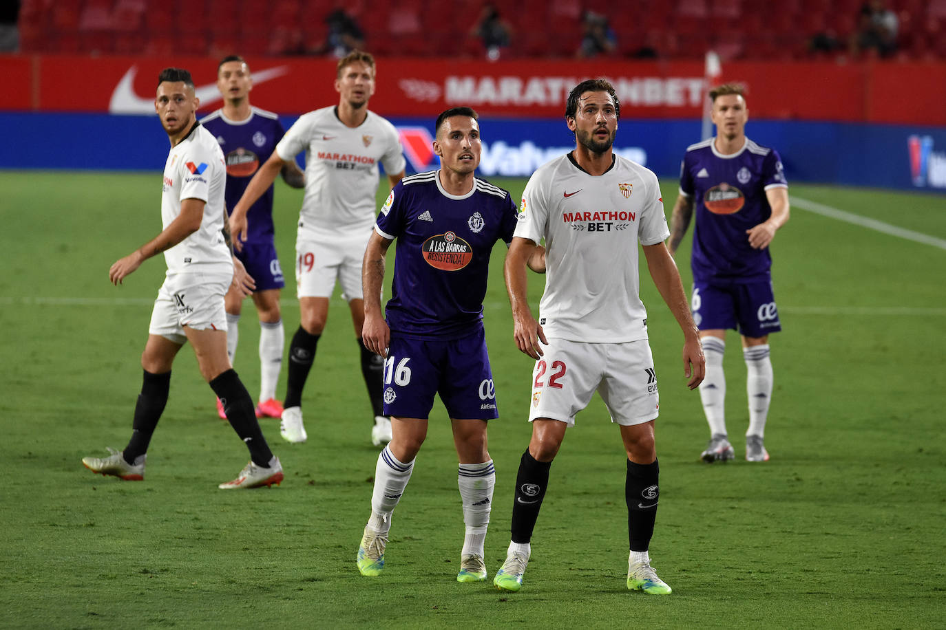 Olivas adelantó al Valladolid en la primera parte y Ocampos empató en un partido muy bien jugado por los blanquivioletas