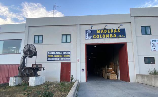 Instalaciones de Maderas Colomba, en el polígono industrial Hontoria. 